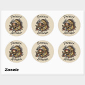Sticker Rond Chief Bones Phoenix Arizona (Feuille)