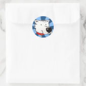 Sticker Rond Chien (Sac)