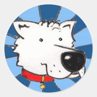 Sticker Rond Chien