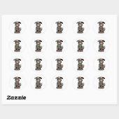 Sticker Rond chien (Feuille)