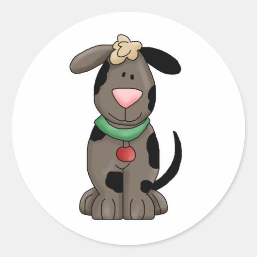 Sticker Rond chien (Devant)