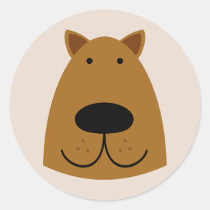 Sticker Rond Chien