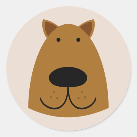 Sticker Rond Chien (Devant)