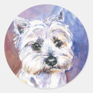 Sticker Rond Chien