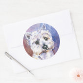Sticker Rond Chien (Enveloppe)