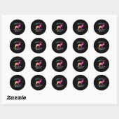 Sticker Rond Chien (Feuille)