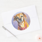 Sticker Rond Chien 2 (Enveloppe)