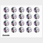 Sticker Rond Chien 82 Westie (Feuille)