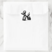 Sticker Rond Chien à ballon (Sac)