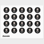 Sticker Rond Chien Alaskien Malamute Chien Papa 3 (Feuille)