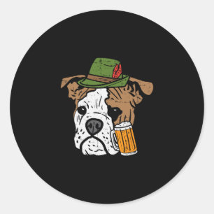 Sticker Rond Chien bavard anglais Hommes Chien femmes