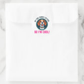 Sticker Rond Chien beagle mignon (Sac)