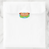 Sticker Rond Chien chaud (Sac)
