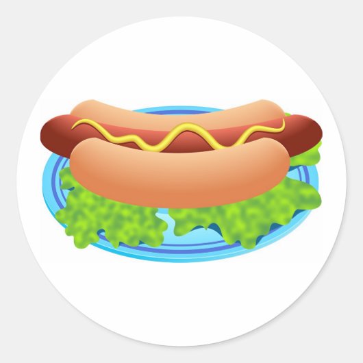 Sticker Rond Chien chaud (Devant)