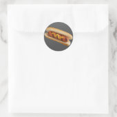 Sticker Rond Chien chaud (Sac)