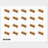 Sticker Rond Chien chaud (Feuille)