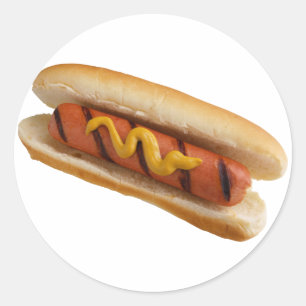 Sticker Rond Chien chaud
