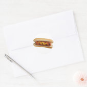 Sticker Rond Chien chaud (Enveloppe)