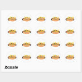Sticker Rond Chien chaud flamboyant (Feuille)