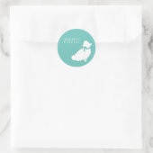 Sticker Rond Chien Chien Chien Poméranie (Sac)