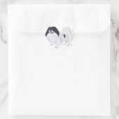 Sticker Rond Chien chinois japonais (Sac)