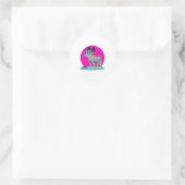 Sticker Rond Chien comme robot (Sac)