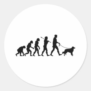 Sticker Rond Chien d'arrêt de tintement de canard de la