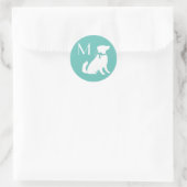 Sticker Rond Chien de Berger australien Chien Chien Chien Chien (Sac)