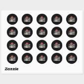 Sticker Rond Chien De Boxer Portant Des Chiens Du Drapeau Améri (Feuille)