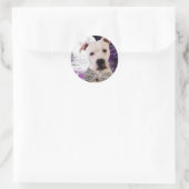 Sticker Rond Chien de lune (Sac)
