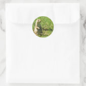 Sticker Rond Chien de prairie (Sac)