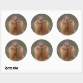 Sticker Rond chien de prairie (Feuille)