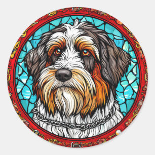 Sticker Rond Chien de race Cool