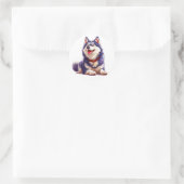 Sticker Rond Chien de race Cool (Sac)