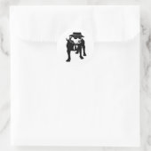 Sticker Rond Chien de Ska de deux tons (Sac)