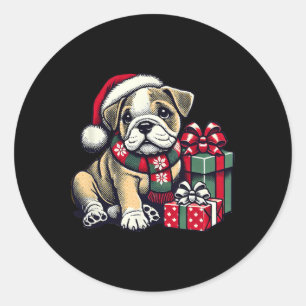 Sticker Rond Chien de tauldog 1