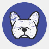 Sticker Rond Chien de taureau (Devant)