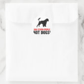 Sticker Rond Chien d'eau portugais (Sac)