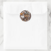 Sticker Rond Chien du Yorkshire Terrier (Sac)