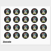 Sticker Rond Chien Espagnol Ate My Homework - Perro Tarea (Feuille)