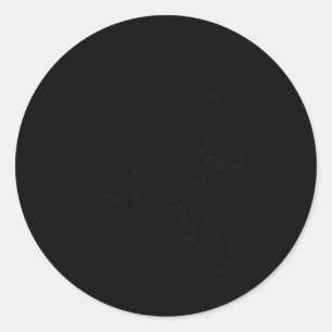 Sticker Rond Chien français
