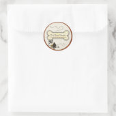 Sticker Rond Chien House PET TRAITES DONS ENTREPRISE (Sac)