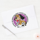Sticker Rond Chien IBD (Enveloppe)