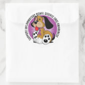 Sticker Rond Chien IBD (Sac)