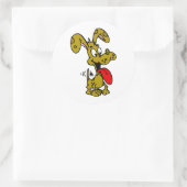 Sticker Rond Chien idiot (Sac)