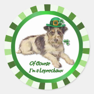 Sticker Rond Chien Lutin