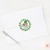 Sticker Rond Chien Lutin (Enveloppe)