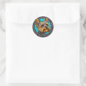 Sticker Rond Chien Mignon (Sac)