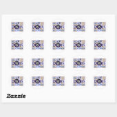 Sticker Rond Chien paradis (Feuille)