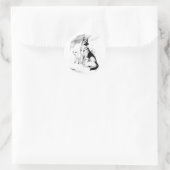 Sticker Rond Chien paradis (Sac)